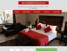 Tablet Screenshot of kleinwindhoekguesthouse.com